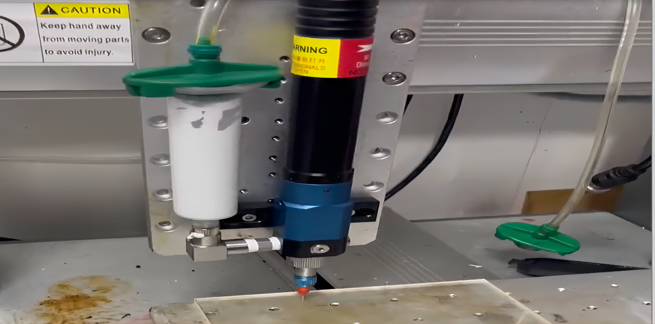 Single liquid screw valve dispensing machine